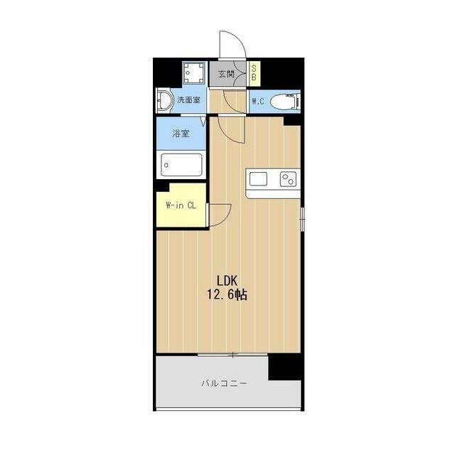 熊本市中央区本荘３丁目の賃貸マンションの間取り