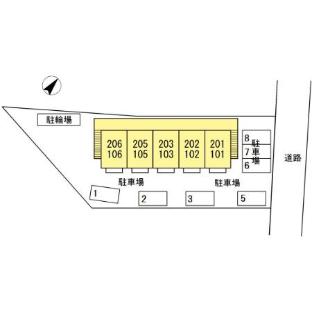 コーポ下賀茂の区画図
