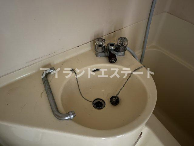 10FLATS　駅近　室内洗濯機置場　南向きの洗面所