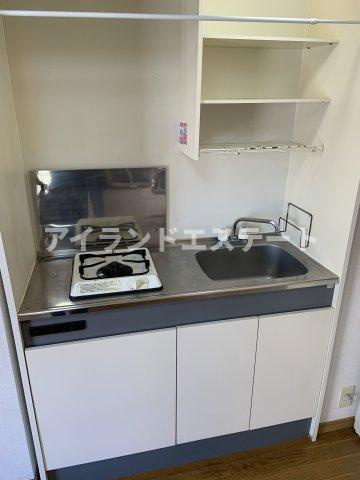 坂西荘　敷金0　礼金0　角部屋のキッチン