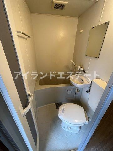 坂西荘　敷金0　礼金0　角部屋の浴室