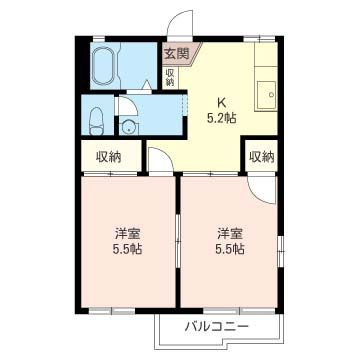 【間取り】 | フローラル　パレス　Ａ