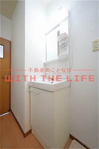 ハーモニーハイツ【キャッシュバック対象物件】の独立洗面台|独立洗面台で身支度をすべて済ませてしまいましょう