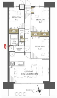 【間取り】 | 【上質リノベ】サンシティ廿日市