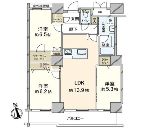 ファインビュー西宮の間取り
