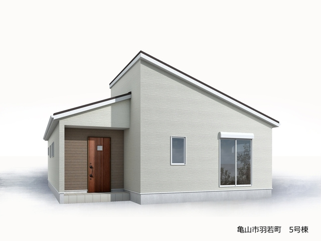 ●亀山市羽若町 新築戸建【全5棟】の外観パース