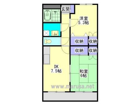 サンクリアマンション晴の間取り