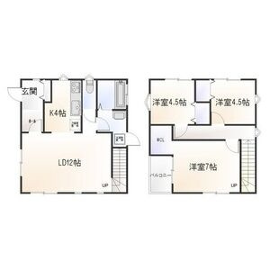 モダンハウスオオトモの間取り