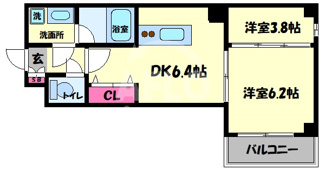 【間取り】 | シャングリラ生玉 | シャングリラ生玉　間取り