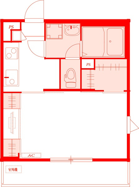 リブリ・湘南元町の間取り|洗面台とトイレが別の空間になります♪