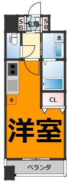 仲介手数料0円！！ラ・ヴィ・アン・ローズの間取り