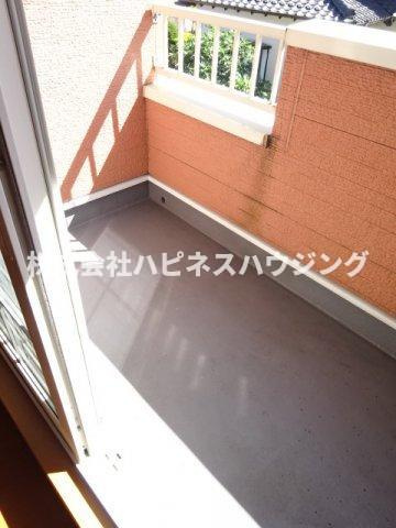 ドミールのバルコニー|陽当たり良好なバルコニーです