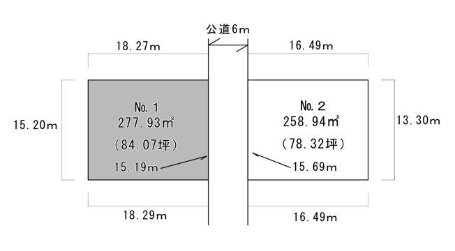 【土地図】 | 米沢市中田町　売地①