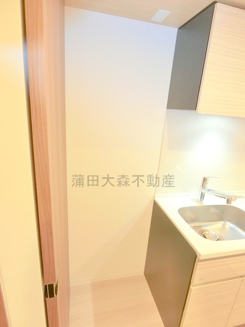 ZOOM下丸子のキッチン|冷蔵庫置き場