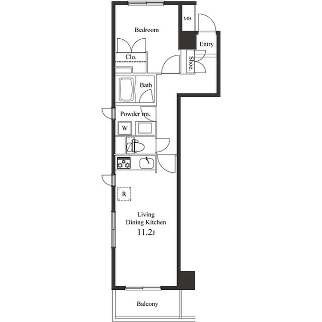 プライマル小石川の間取り