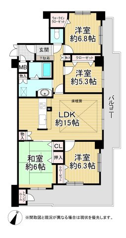 【間取り】 | サンパーク守恒（B-39）