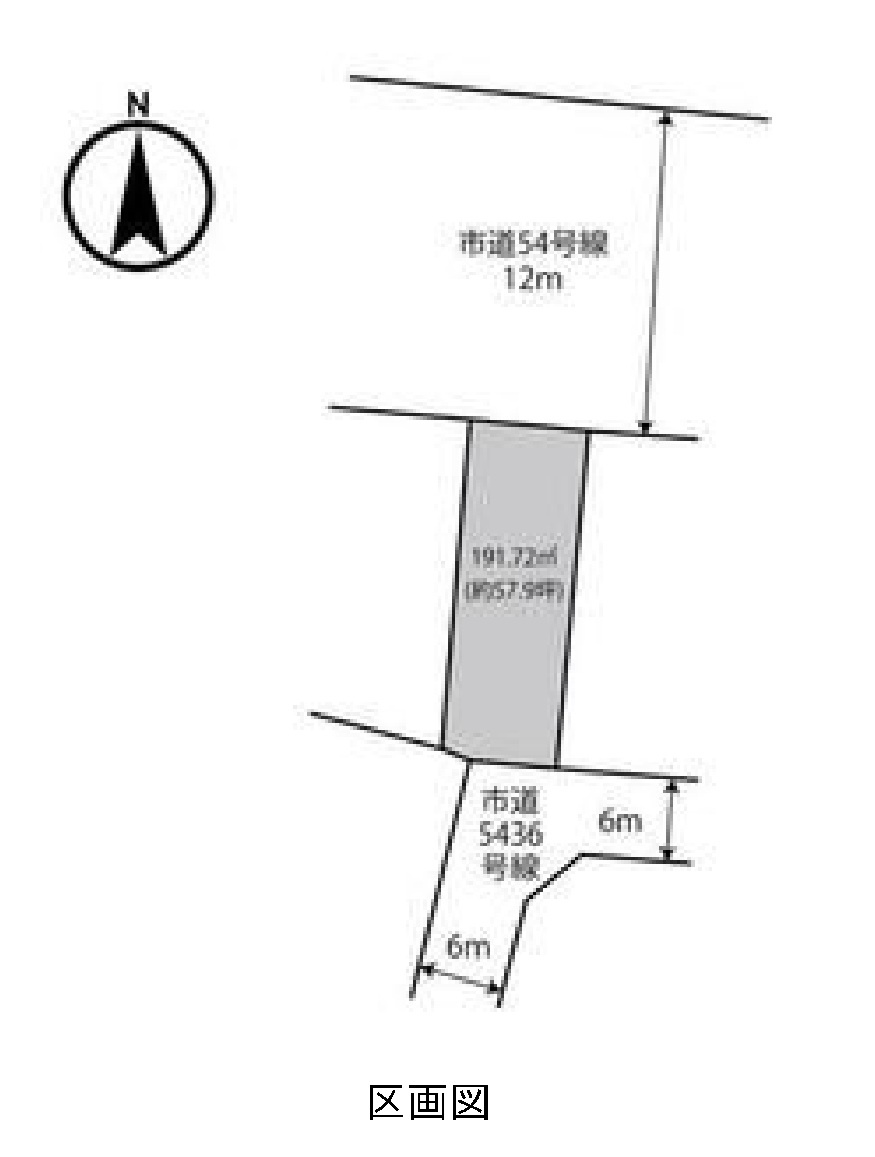 売地　小山市犬塚の土地図