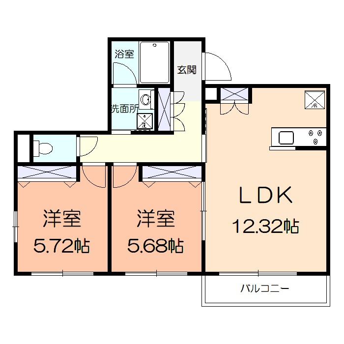 Twin　Court　Ⅴの間取り