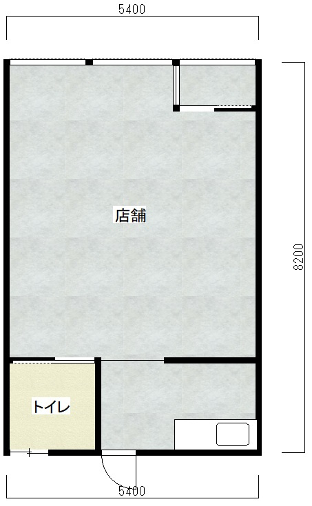 三番町貸店舗の間取り