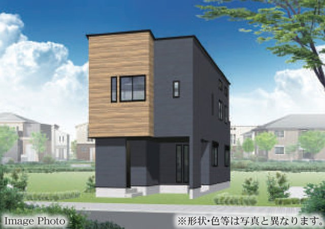 横浜市南区大岡1丁目 新築戸建て【仲介手数料無料】の外観パース