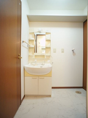 【独立洗面台】 | アマービリスB | 洗髪洗面化粧台と洗濯機置き場があります♪