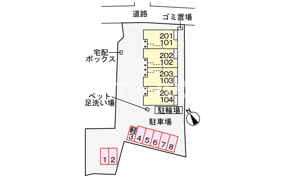 ローラン　コートの駐車場|駐車場