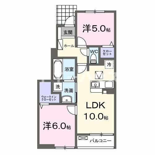 ローラン　コートの間取り|間取図