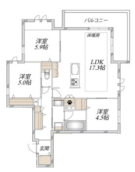 Ｇｒａｃｅｆｅｅｌ　Ａｙａｓｅの間取り