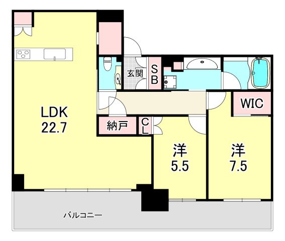 ベイシティタワーズ神戸EASTの間取り