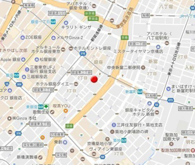 【地図】 | オープンレジデンシア銀座二丁目