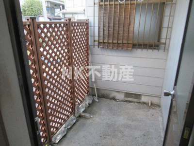 【バルコニー】 | 中小阪2丁目テラスハウス（八戸ノ里賃貸） | バルコニーです