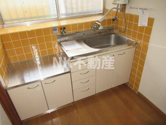 【キッチン】 | 中小阪2丁目テラスハウス（八戸ノ里賃貸） | キッチンです