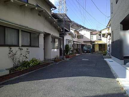 安芸郡海田町砂走の前面道路含む現地写真