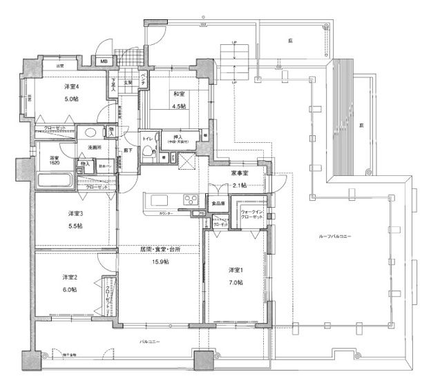 【間取り】 | 【中古マンション】アクロス春日プレジール