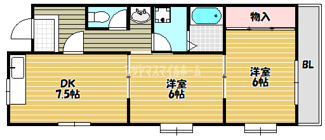 【間取り】 | グリーンハイツ栄