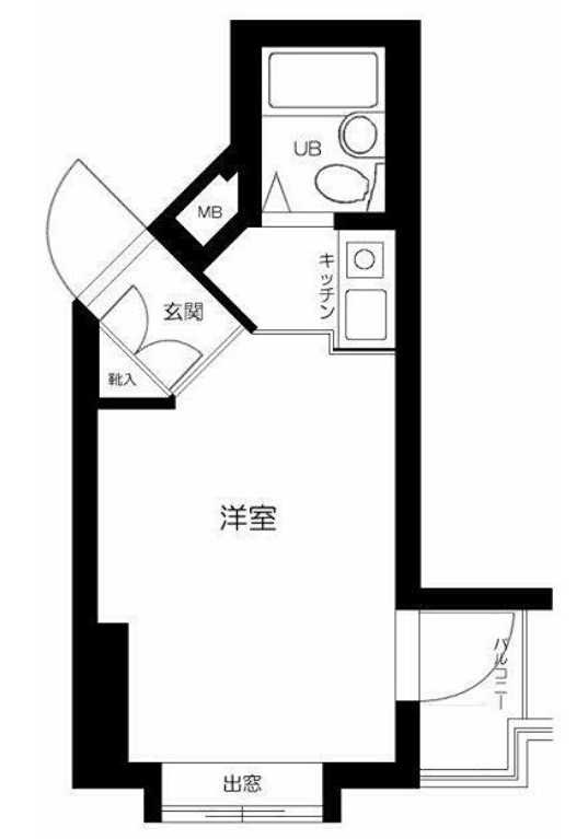クリスタル三軒茶屋PART-1　分譲賃貸　角部屋　オートロックの間取り