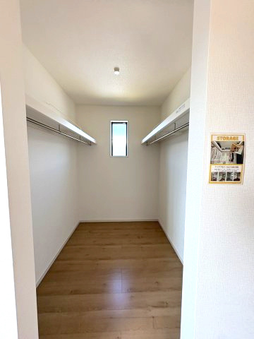 【収納】 | 福岡市東区三苫2丁目6期7期　1号棟（全5棟）【仲介手数料無料・0円】 | 現地写真。ウォークインクローゼットです。