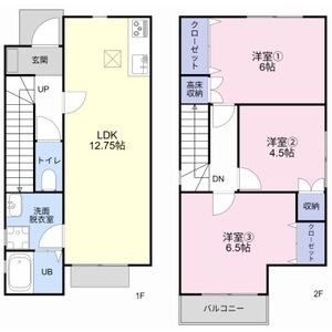 永井様戸建賃貸住宅B棟の間取り