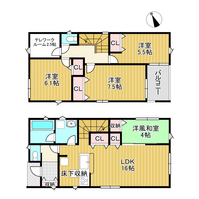 ●鈴鹿市桜島町第4 新築戸建【全7棟】の間取り