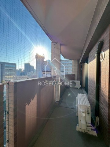 ブラーヴォ梅田北のバルコニー