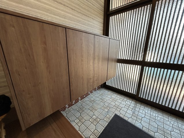 大木町大角中古住宅の玄関