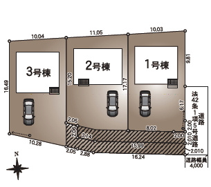 【区画図】 | 福島市瀬上町第20　2号棟（Z）