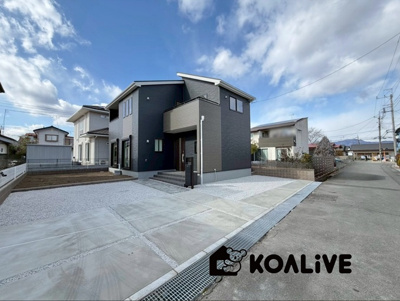 【外観】 | 渋川市半田　新築住宅 | 現地ご案内ツアー開催中！早朝やお仕事帰りのご見学にもすぐ対応致します！見学ご予約はコアライブまでお気軽にお問い合わせ下さい！