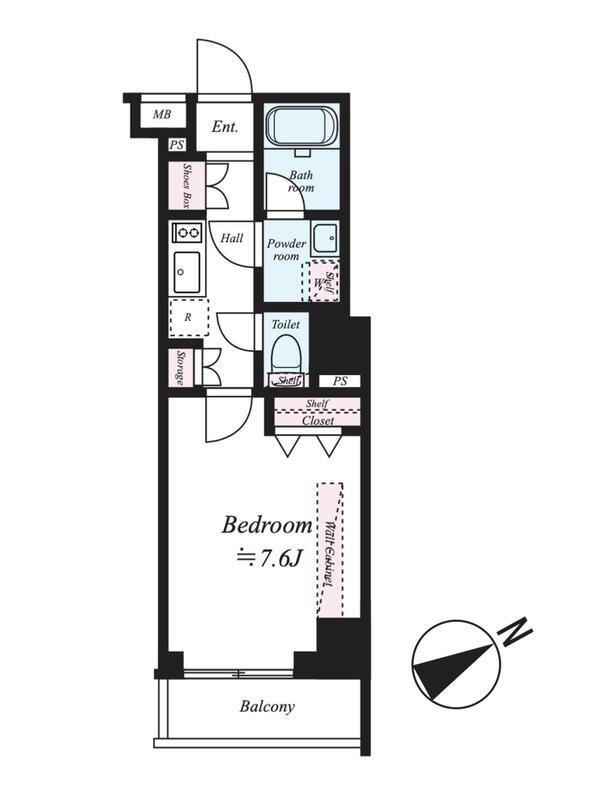 フュージョナル浅草ドゥエの間取り