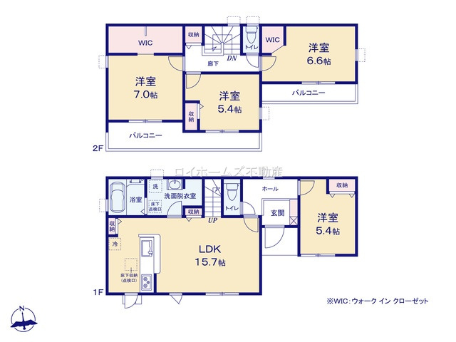 【間取り】 | 江南市鹿子島町中112『仲介料無料』新築戸建て | 1号棟