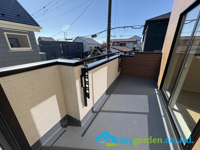 藤沢市羽鳥5丁目 3号棟のバルコニー|陽当たり良好なバルコニーです