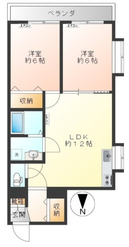 ヴェルテーユ中野の間取り