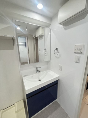 【独立洗面台】 | 常秀館 | 独立洗面台、小物を置くことができて便利です