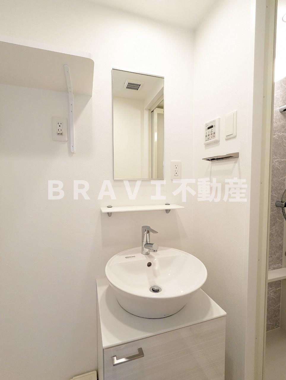 エスリード大阪CENTRAL AVENUE BRAVI不動産の独立洗面台