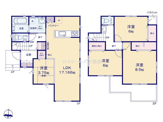 【間取り】 | 名古屋市南区天白町３丁目8-17『仲介料無料』新築戸建て | 17号棟